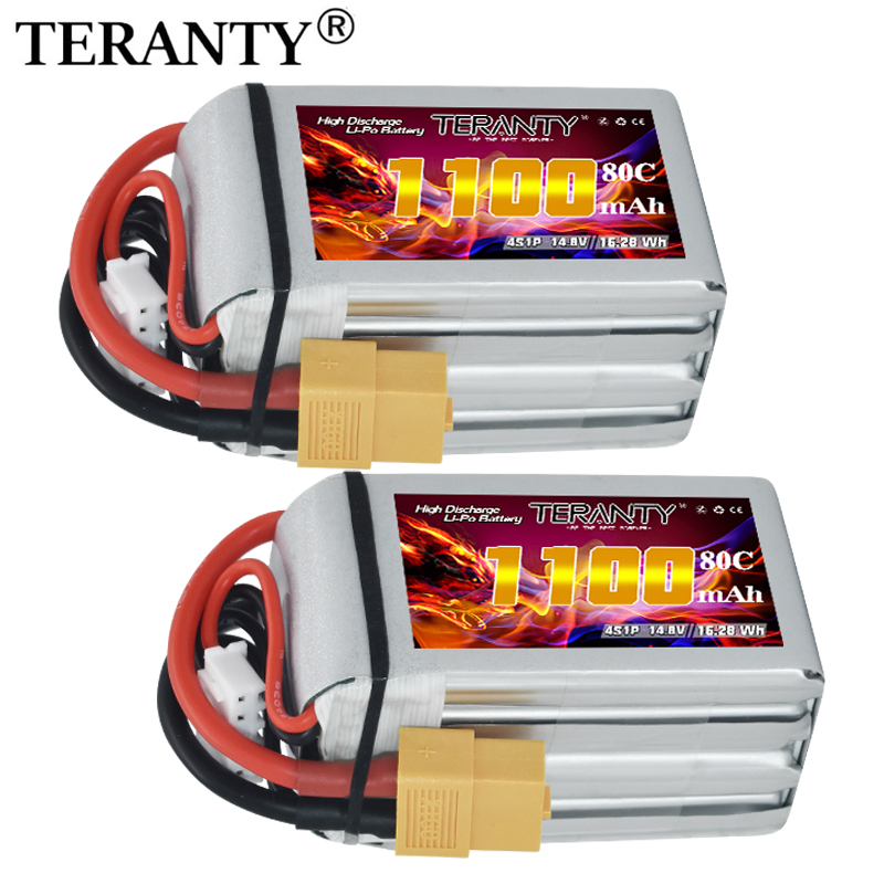Drone Power Bank - TERANTY 4S 1100mAh 80C/160C Lipo Pil