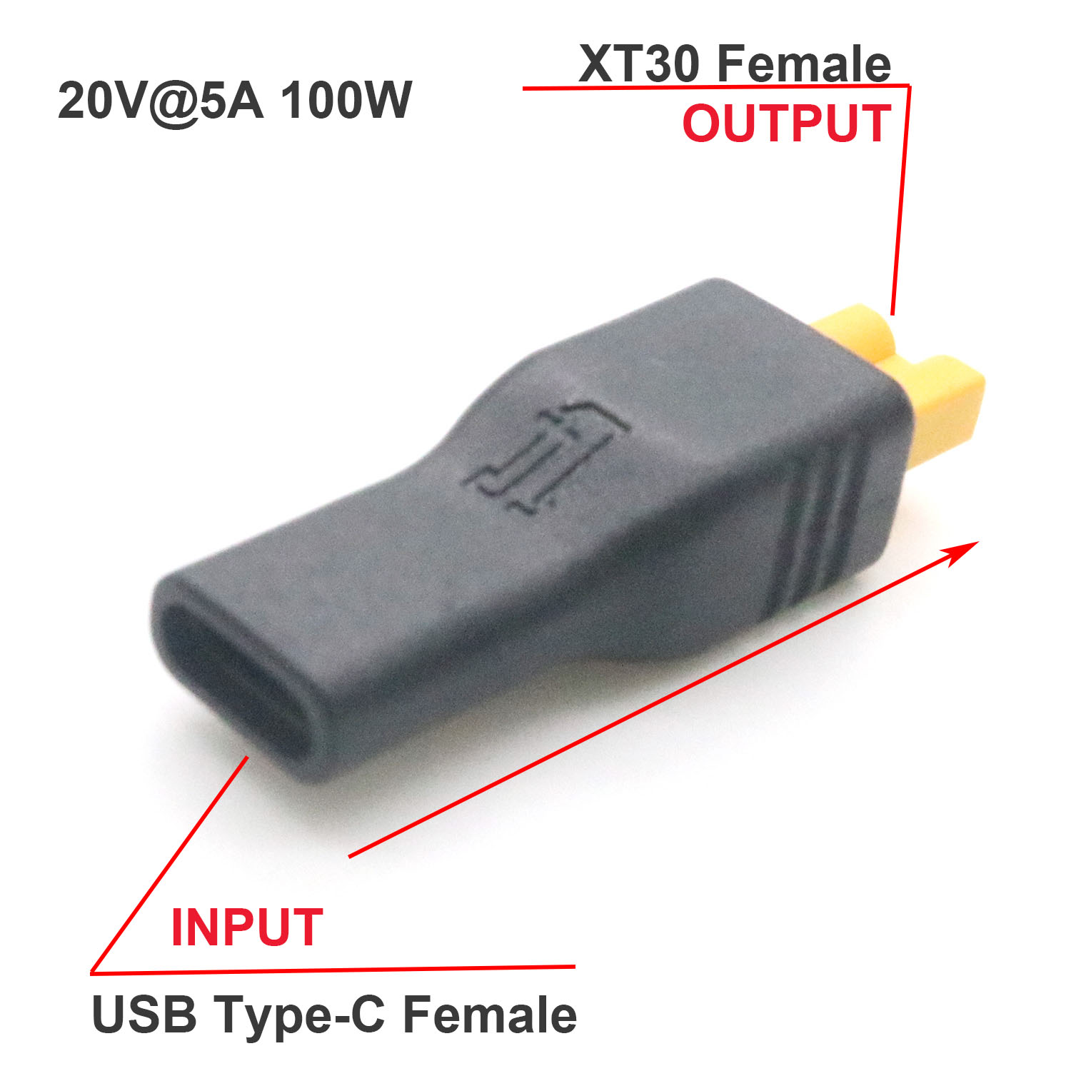 Drone Battery Adapter - 1 adet USB Tip C Dişi