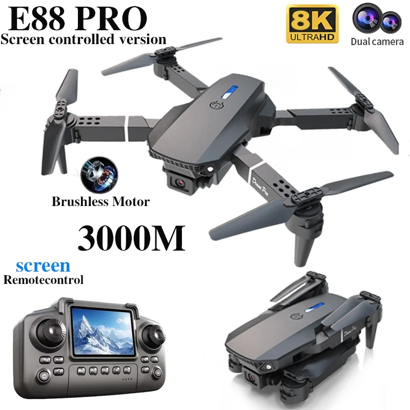 Profesyonel E88 PRO Drone, Ekr - Drone Controller Screen incelemesi ve fiyatı