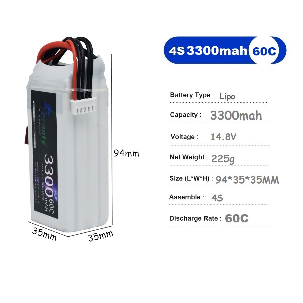 LiPo şarj edilebilir pil 4S 33 - Drone Battery Adapter incelemesi ve fiyatı