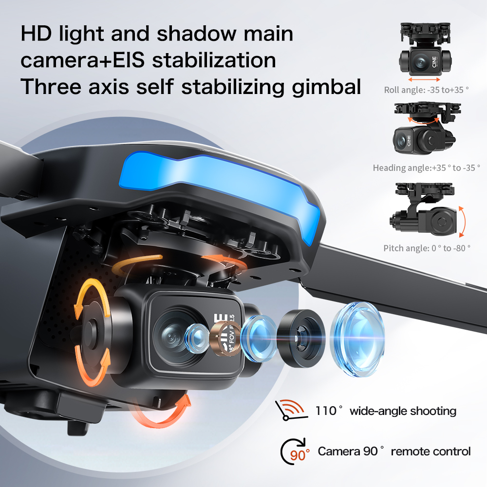 3 Eksenli Gimbal'lı, 5000m Men - Drone Controller Screen incelemesi ve fiyatı