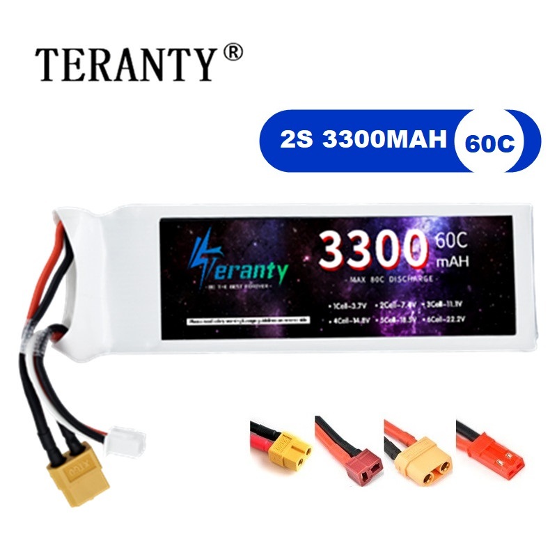 2S 7.4V LiPo Pil 3300mAh 60C A - Drone Battery Adapter incelemesi ve fiyatı