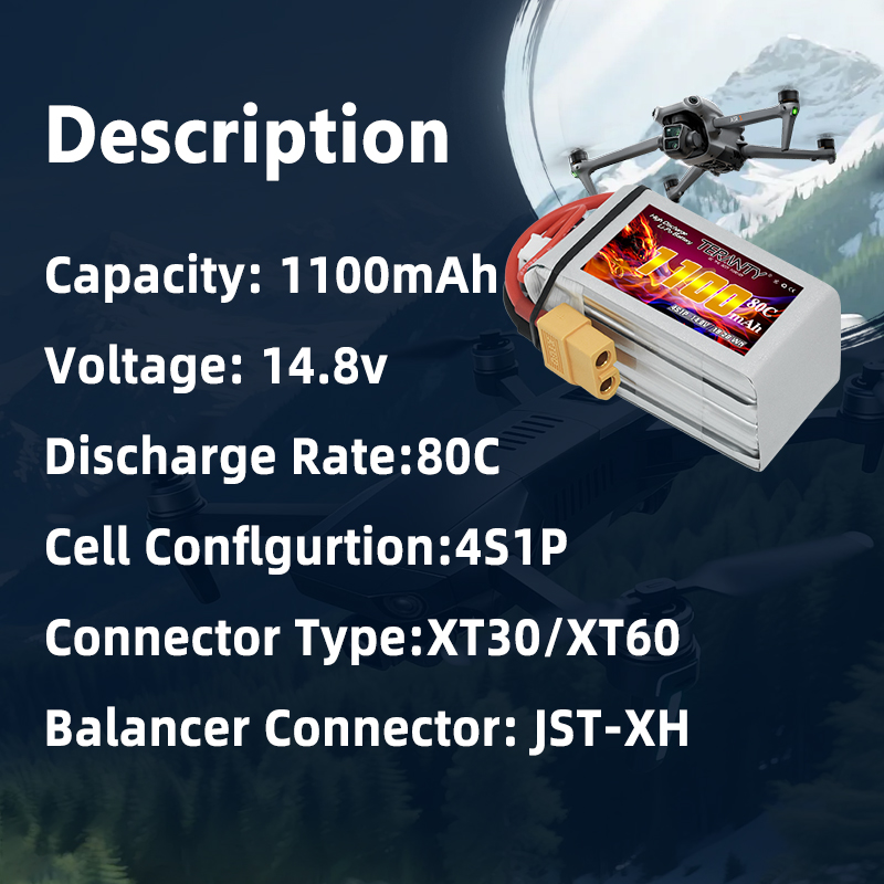 TERANTY 4S 1100mAh 80C/160C Li - Drone Power Bank incelemesi ve fiyatı